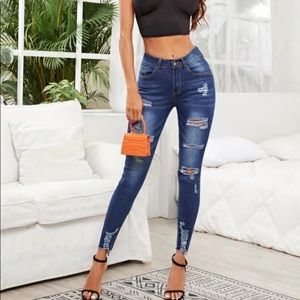 Distressed Skinny Jeans